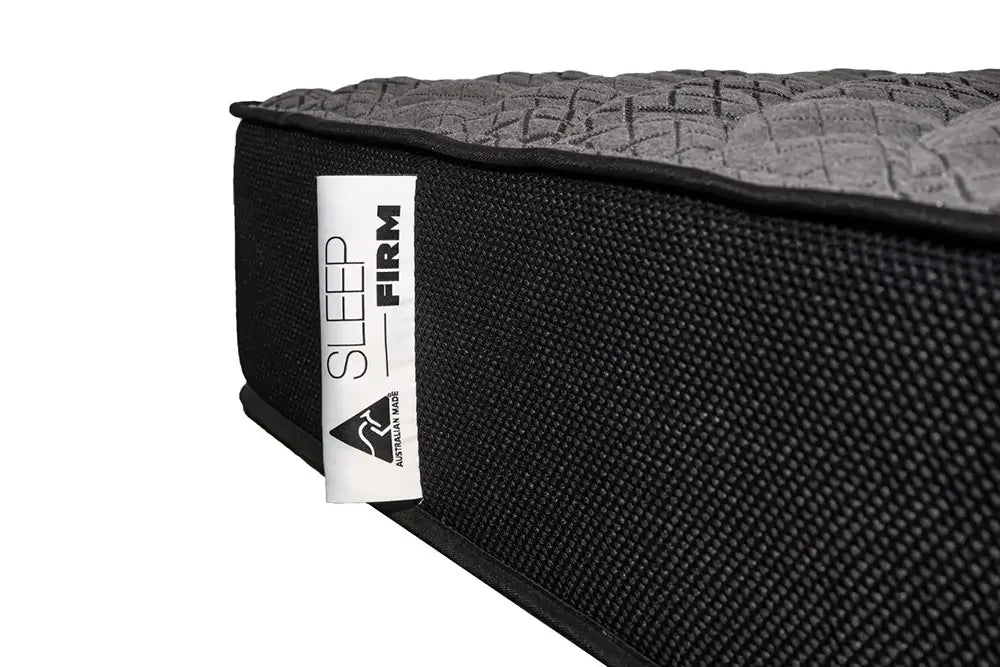 Sleep Firm mattress and Grey Bed Frame Ensemble-Sleep Firm