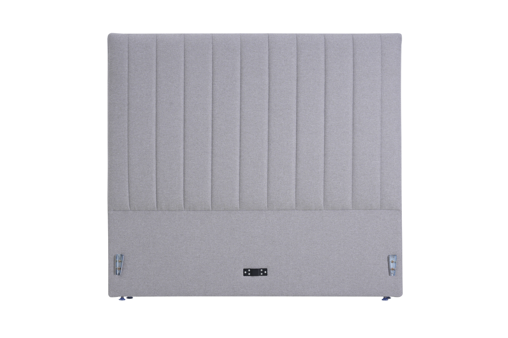 Deluxe Gray Bed Frame-Sleep Firm