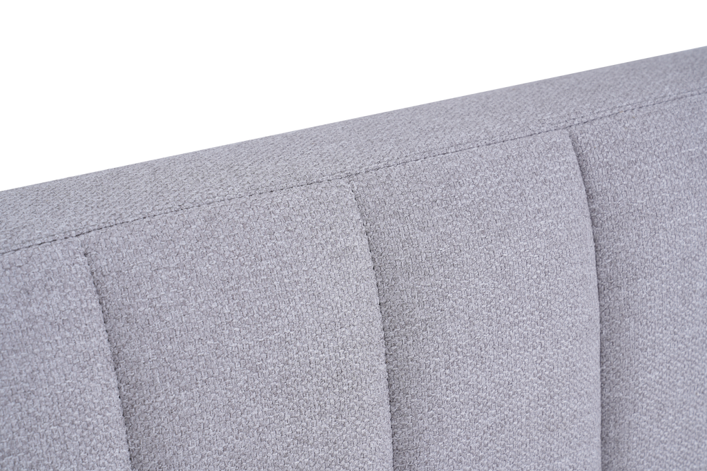 Deluxe Gray Bed Frame-Sleep Firm