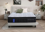 Sleep Firm mattress and Charcoal Bed Frame Ensemble-Sleep Firm
