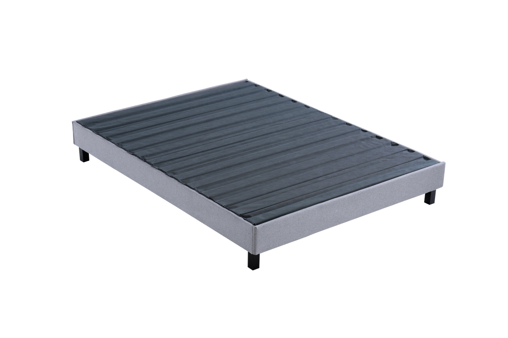 Deluxe Gray Bed Frame-Sleep Firm