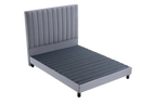 Deluxe Gray Bed Frame-Sleep Firm