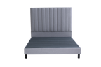 Deluxe Gray Bed Frame-Sleep Firm