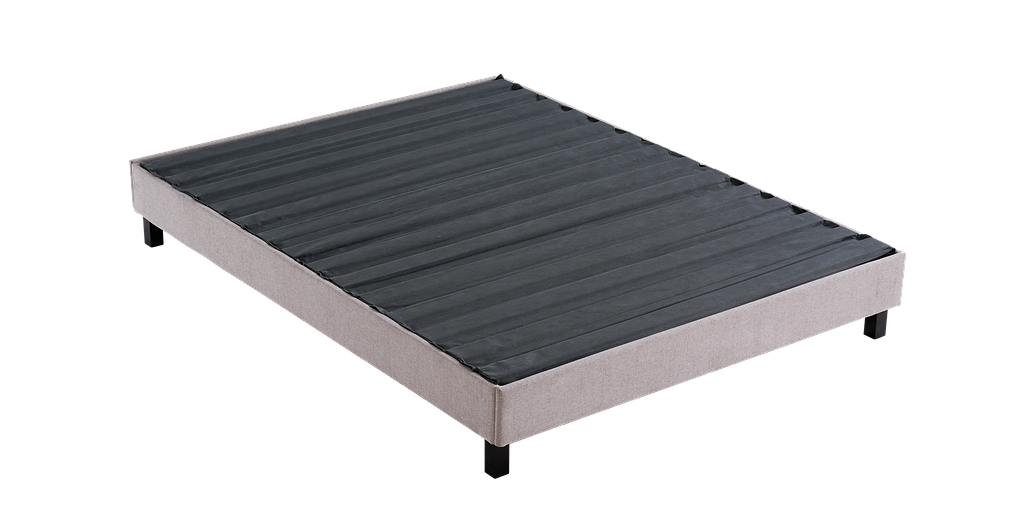 Sleep Firm Luxe mattress and Oatmeal Bed Frame Ensemble-Sleep Firm