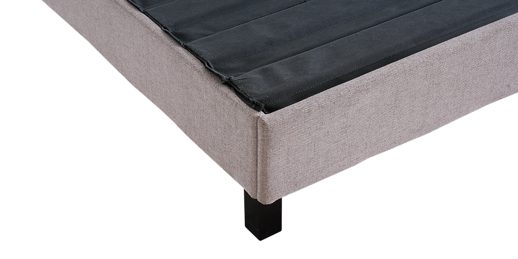 Sleep Firm Luxe mattress and Oatmeal Bed Frame Ensemble-Sleep Firm