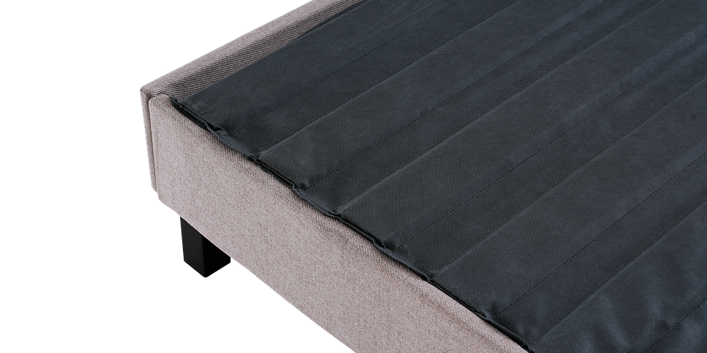 Sleep Firm Luxe mattress and Oatmeal Bed Frame Ensemble-Sleep Firm