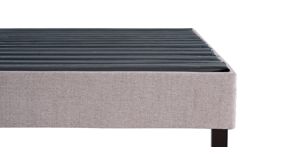 Sleep Firm Luxe mattress and Oatmeal Bed Frame Ensemble-Sleep Firm