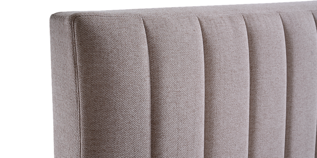 Sleep Firm Luxe mattress and Oatmeal Bed Frame Ensemble-Sleep Firm