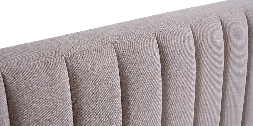 Sleep Firm Luxe mattress and Oatmeal Bed Frame Ensemble-Sleep Firm