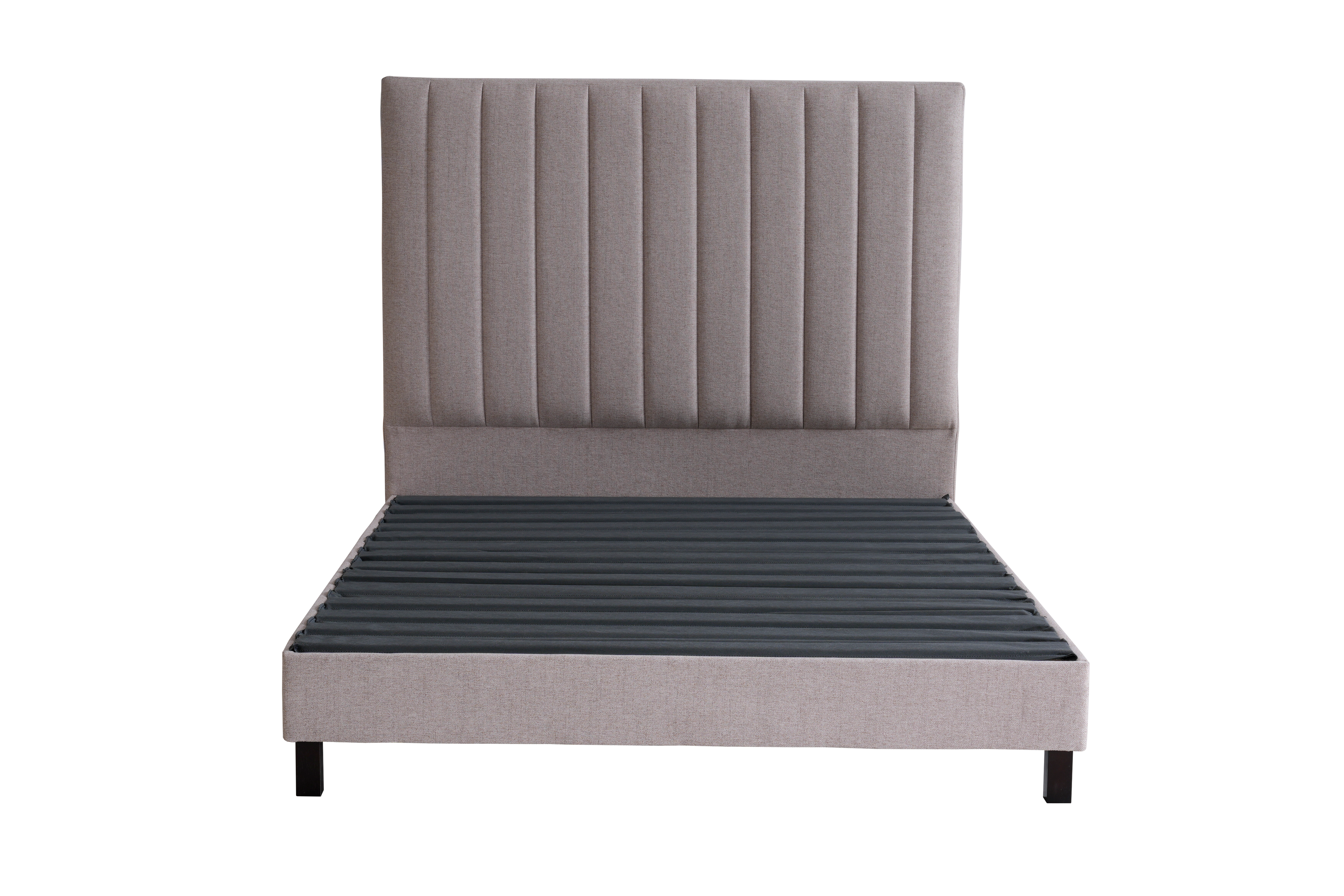 Sleep Firm Luxe mattress and Oatmeal Bed Frame Ensemble-Sleep Firm