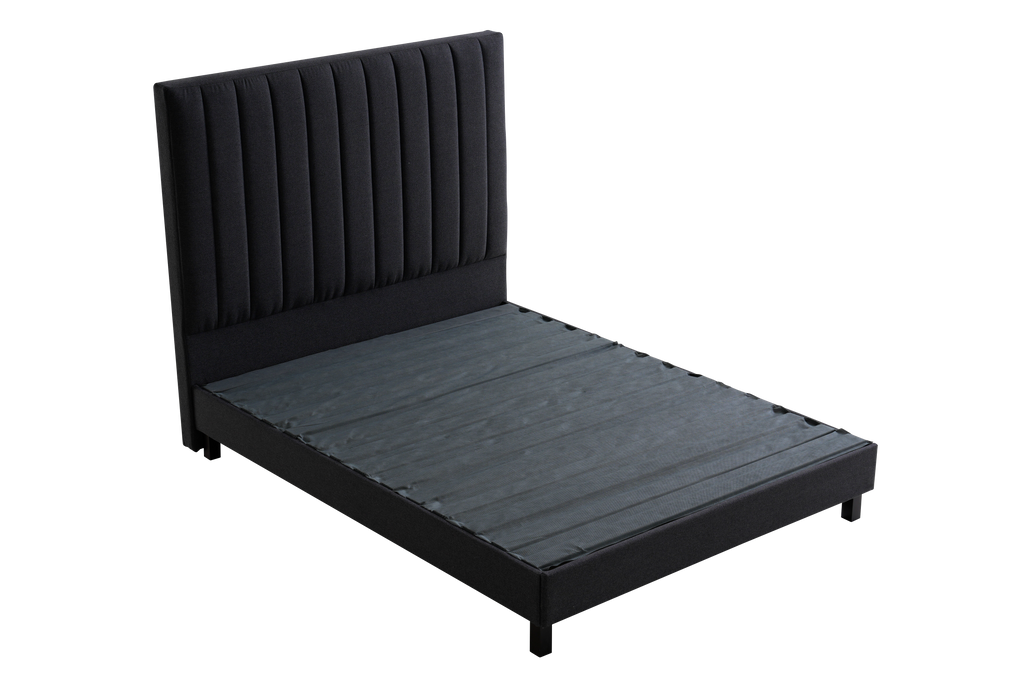 Deluxe Charcoal Bed Frame-Sleep Firm