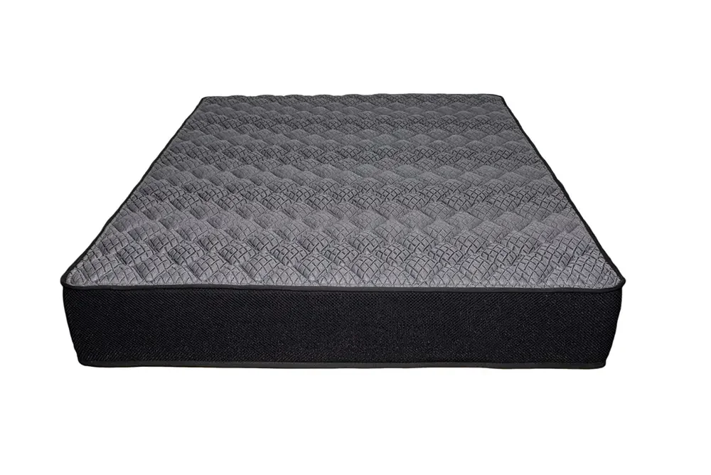 Sleep Firm mattress and Charcoal Bed Frame Ensemble-Sleep Firm