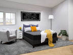 Sleep Firm mattress and Charcoal Bed Frame Ensemble-Sleep Firm