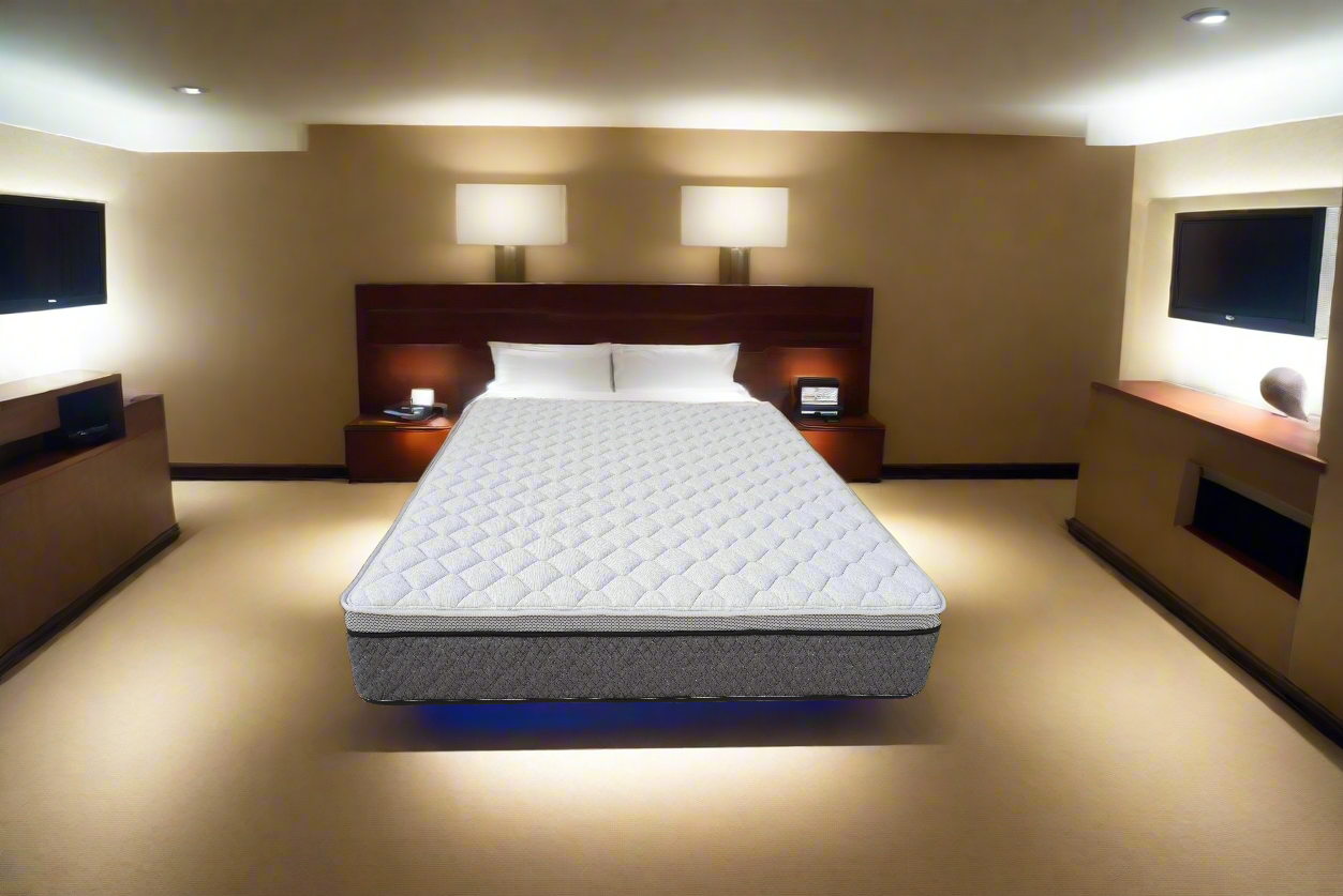 Sleep Firm Luxe mattress and Charcoal Bed Frame Ensemble-Sleep Firm