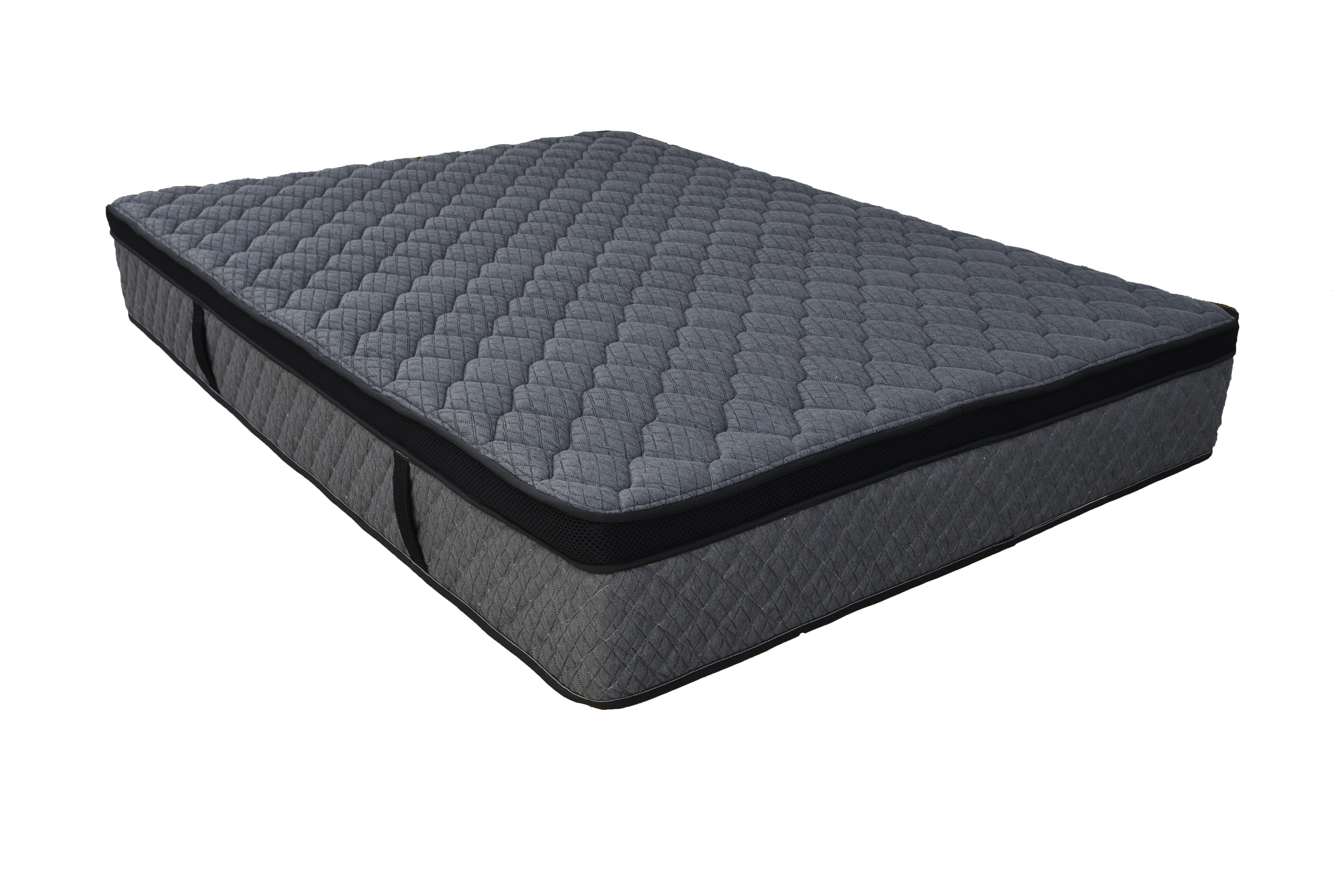 Sleep Firm Ultra mattress and Charcoal Bed Frame Ensemble-Sleep Firm