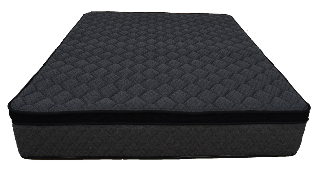 Sleep Firm Ultra mattress and Oatmeal Bed Frame Ensemble-Sleep Firm