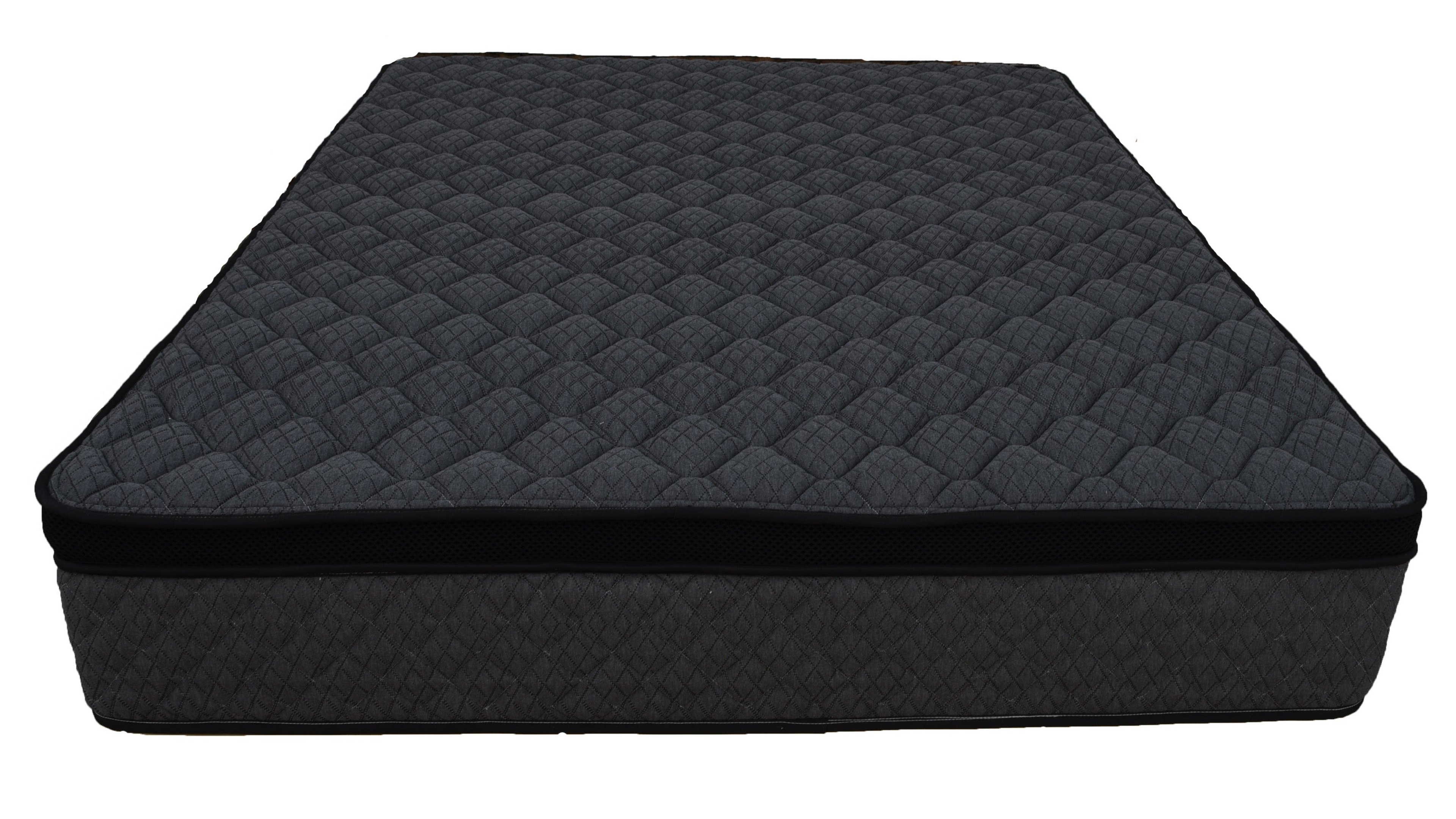 Sleep Firm Ultra mattress and Oatmeal Bed Frame Ensemble-Sleep Firm